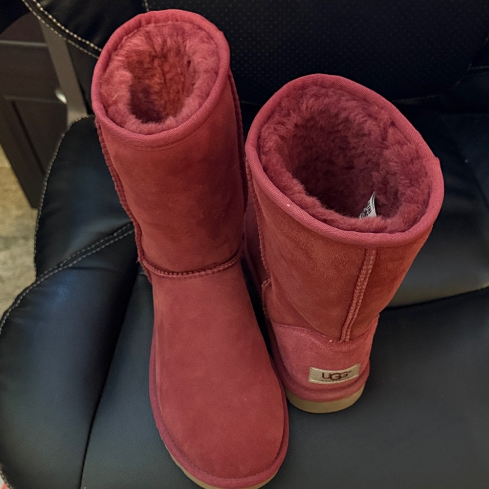 UGG Burgundy Suede Boots